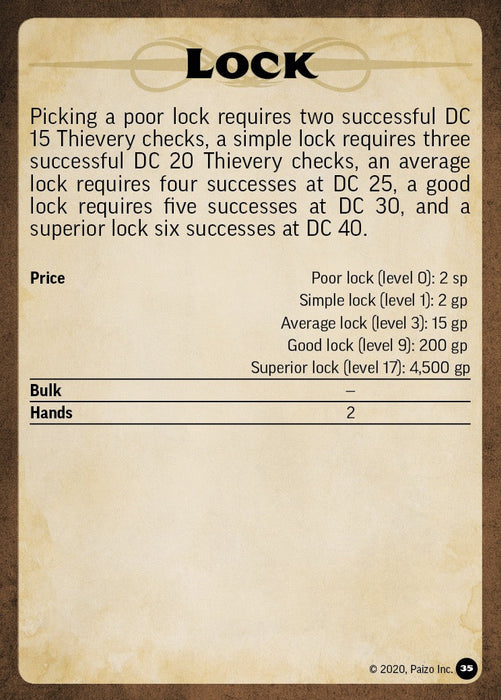 Adventure Gear Deck | Item Cards | Pathfinder 2e