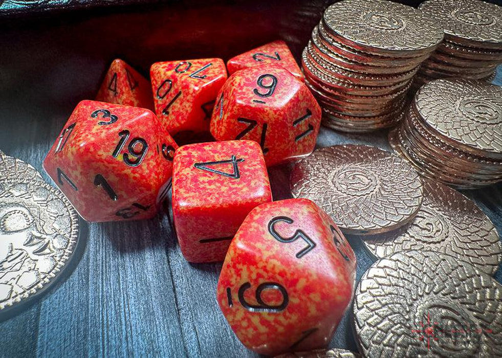 CHX25303 - Chessex: Speckled Fire Polyhedral 7-Dice Set