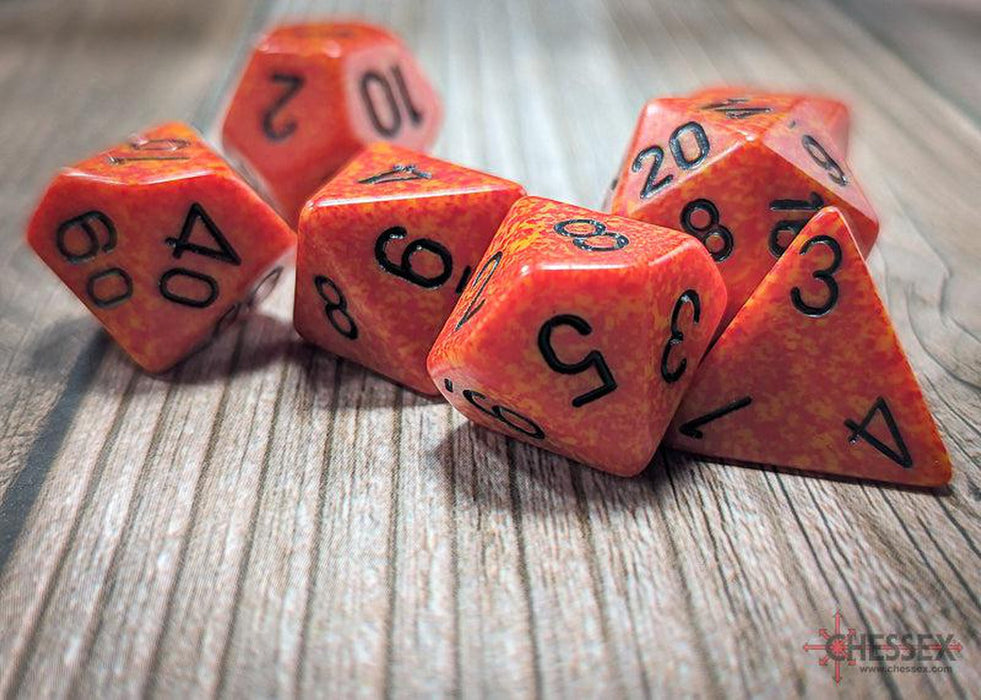 CHX25303 - Chessex: Speckled Fire Polyhedral 7-Dice Set