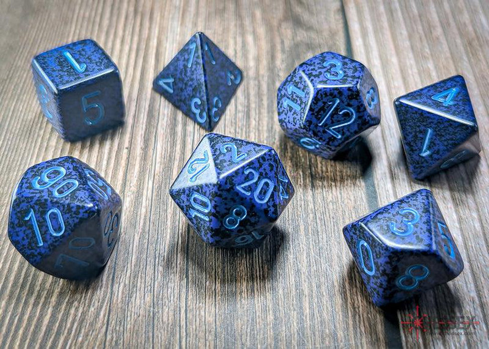 CHX25307 - Chessex: Speckled Cobalt Polyhedral 7-Dice Set