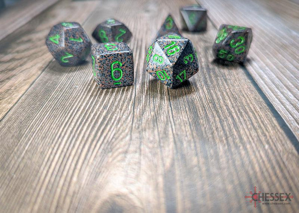 CHX25310 - Chessex: Speckled Earth Polyhedral 7-Dice Set