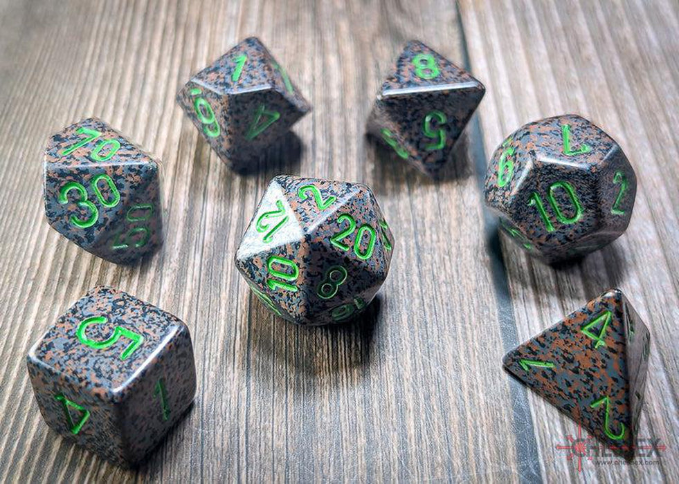 CHX25310 - Chessex: Speckled Earth Polyhedral 7-Dice Set