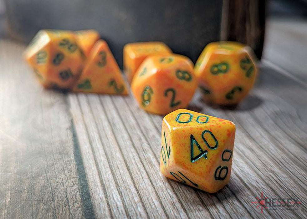 CHX25312 - Chessex: Speckled Lotus Polyhedral 7-Dice Set