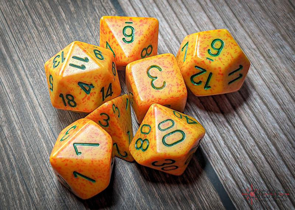 CHX25312 - Chessex: Speckled Lotus Polyhedral 7-Dice Set