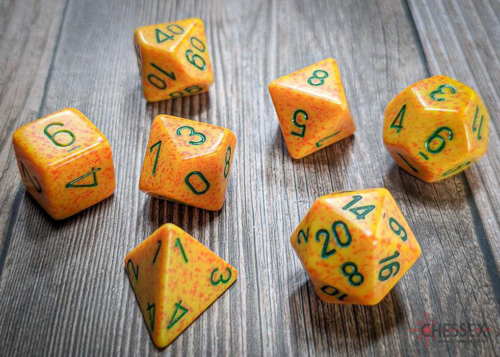 CHX25312 - Chessex: Speckled Lotus Polyhedral 7-Dice Set