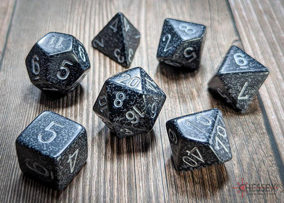 CHX25318 - Chessex: Speckled Ninja Polyhedral 7-Dice Set