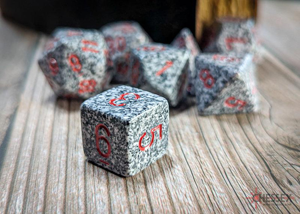 CHX25320 - Chessex: Speckled Granite Polyhedral 7-Dice Set