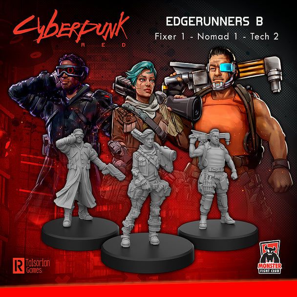 Edgerunners B | Cyberpunk RED | Miniatures