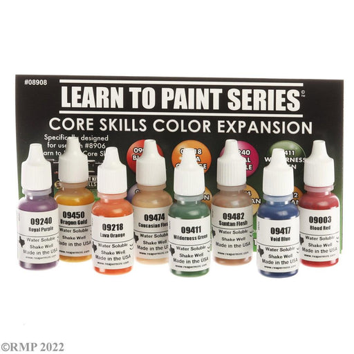 RPR08908 - Reaper Miniatures: Learn to Paint Kit | Core Skills - Color Expansion