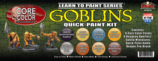 RPR09914 - Reaper Miniatures: Learn to Paint: Goblins | Quick-Paint Kit