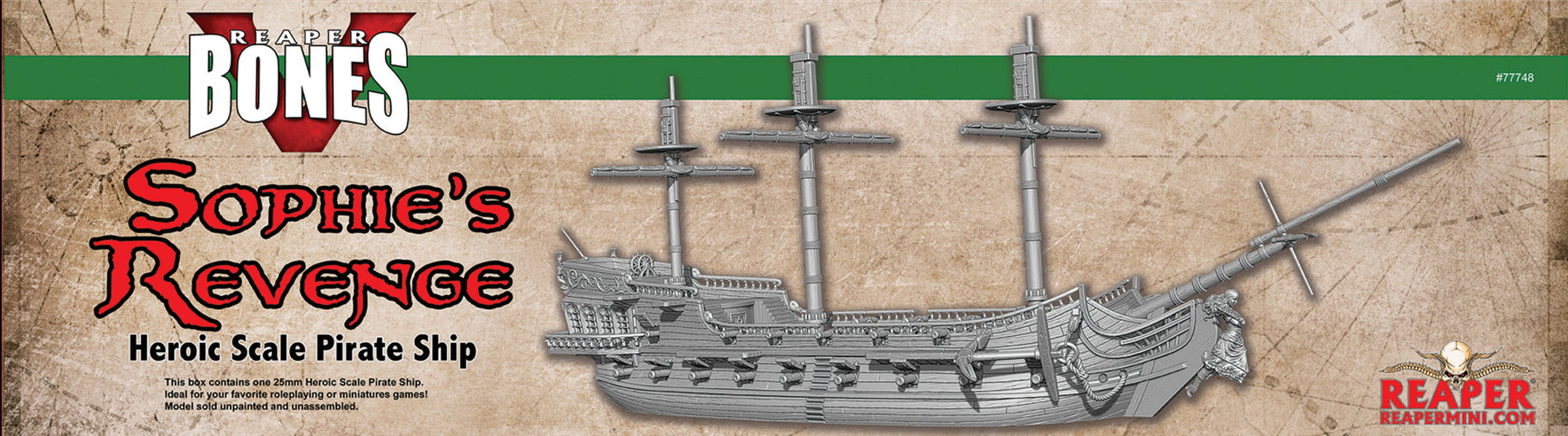 RPR77748 - Reaper Miniatures: Sophie's Revenge | Boat RPG Terrain