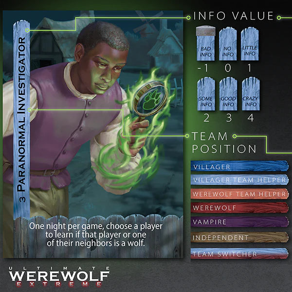 Ultimate Werewolf: Bonus Roles | Board Game Expansion