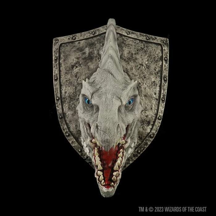 White Dragon Trophy Plaque | D&D Replicas of the Realms | Foam Replica