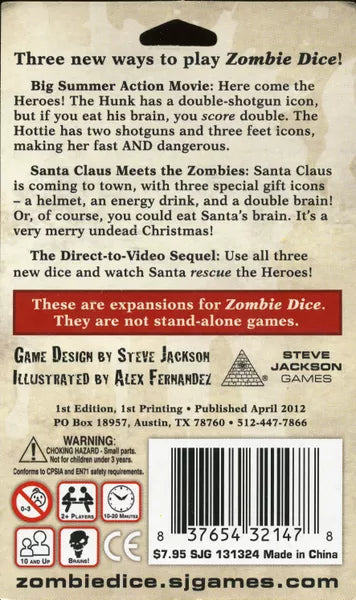 Zombie Dice 2: Double Feature | Board Game