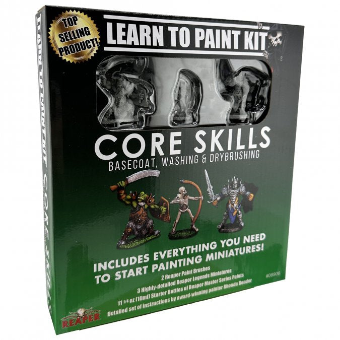 RPR08906 - Reaper Miniatures: Learn to Paint Kit | Core Skills