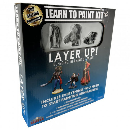 RPR08907 - Reaper Miniatures: Learn to Paint Kit | Layer Up!