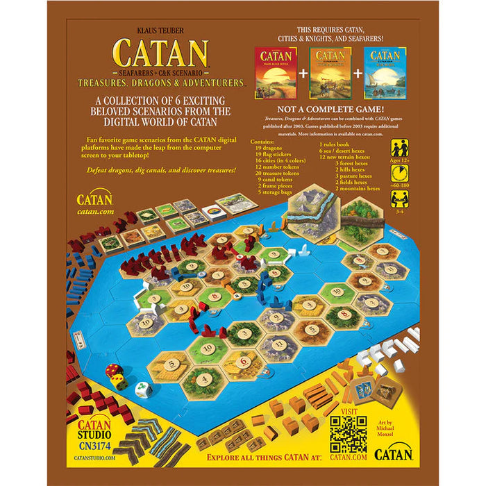 CATAN: Treasure, Dragons, & Adventure | Board Game Expansion