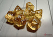 CHX23072 - Chessex: Translucent Yellow/white Polyhedral 7-Dice Set