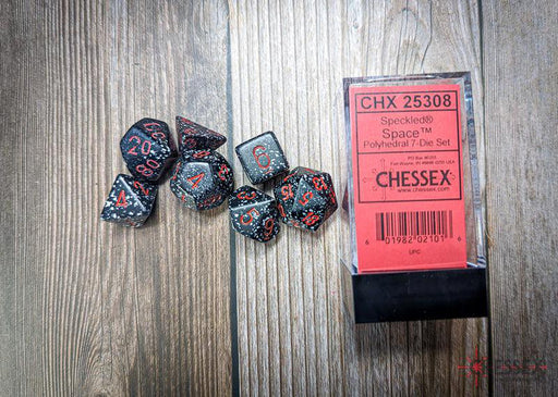 CHX25308 - Chessex: Speckled Space Polyhedral 7-Dice Set