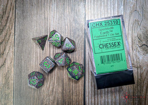 CHX25310 - Chessex: Speckled Earth Polyhedral 7-Dice Set
