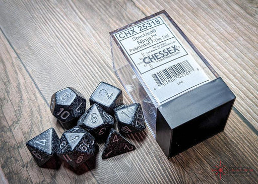CHX25318 - Chessex: Speckled Ninja Polyhedral 7-Dice Set