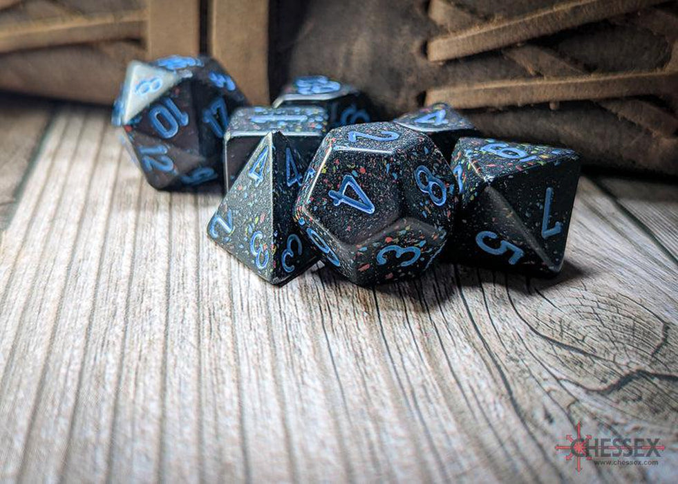 CHX25338 - Chessex: Speckled Blue Stars Polyhedral 7-Dice Set