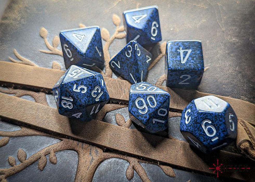 CHX25346 - Chessex: Speckled Stealth Polyhedral 7-Dice Set