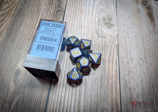 CHX25366 - Chessex: Speckled Twilight Polyhedral 7-Dice Set