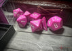 CHX25427 - Chessex: Opaque Light Purple/white Polyhedral 7-Dice Set