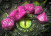 CHX25427 - Chessex: Opaque Light Purple/white Polyhedral 7-Dice Set