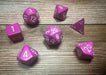 CHX25427 - Chessex: Opaque Light Purple/white Polyhedral 7-Dice Set