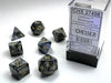 CHX27498 - Chessex: Lustrous Black/gold Polyhedral 7-Dice Set