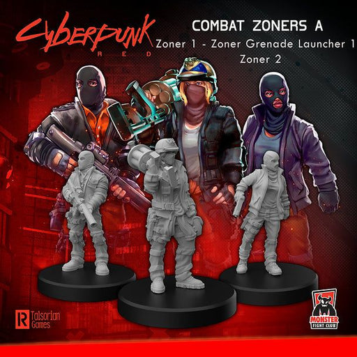 Combat Zoners A | Cyberpunk RED | Miniatures
