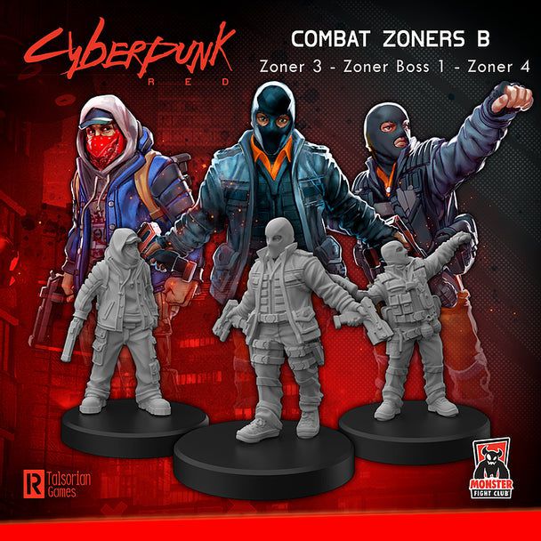 Combat Zoners B | Cyberpunk RED | Miniatures