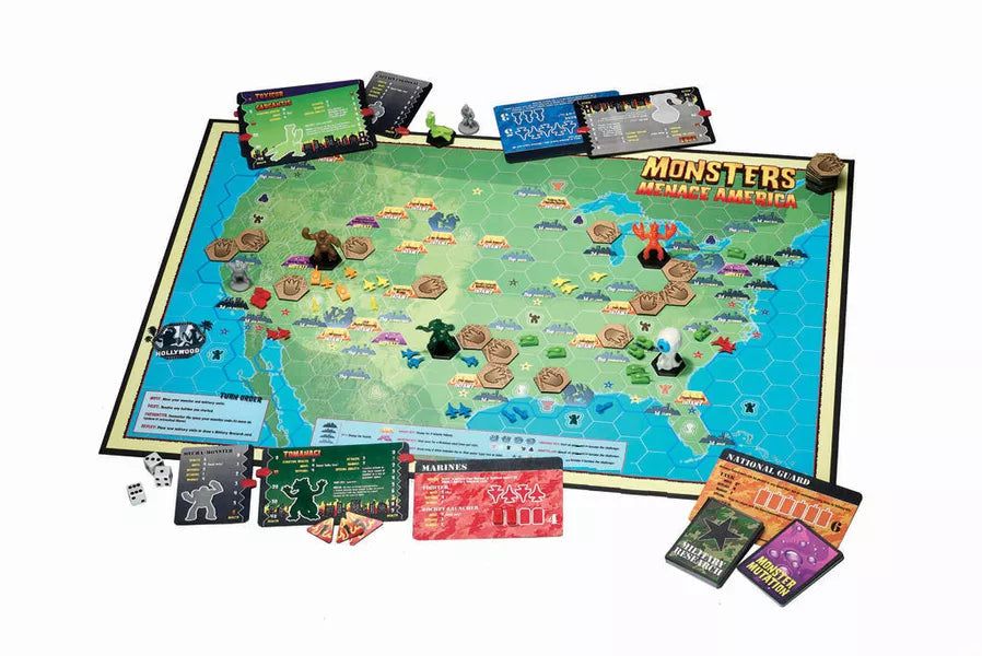 Monsters Menace America | Board Game