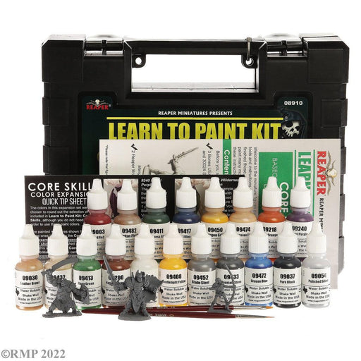 RPR08910 - Reaper Miniatures: Learn to Paint Kit | Core Skills - Bundle