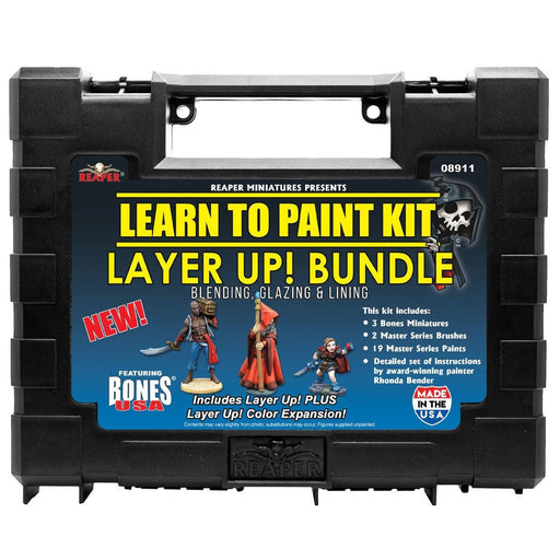 RPR08911 - Reaper Miniatures: Learn to Paint Kit | Layer Up! - Bundle