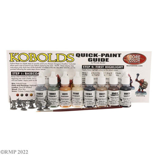 RPR09915 - Reaper Miniatures: Learn to Paint: Kobolds | Quick-Paint Kit