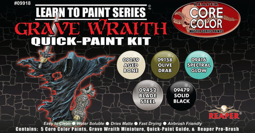 RPR09918 - Reaper Miniatures: Learn to Paint: Wraith | Quick-Paint Kit