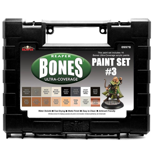 RPR09978 - Reaper Miniatures: MSP Bones Ultra-Coverage Paints: | Set #3