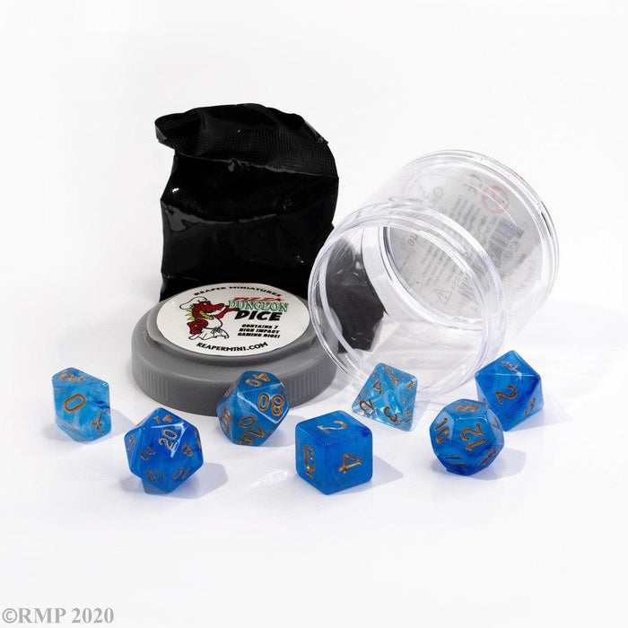 RPR19025 - Reaper Miniatures: Lucky Dice - Gem Blue