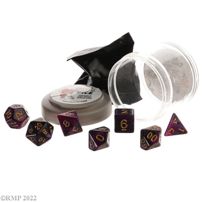 RPR19054 - Reaper Miniatures: Dual Dice - Purple Black