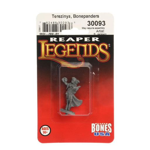 RPR30093 - Reaper Miniatures: Terezinya Bonepanders | Half-Elf Warlock