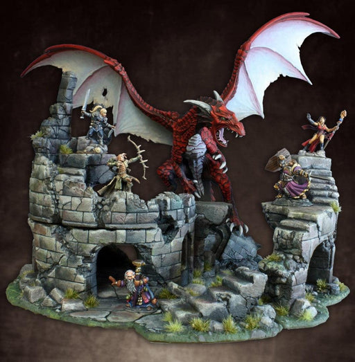 RPR77381 - Reaper Miniatures: Dragons Don’t Share | Dragon with Terrain
