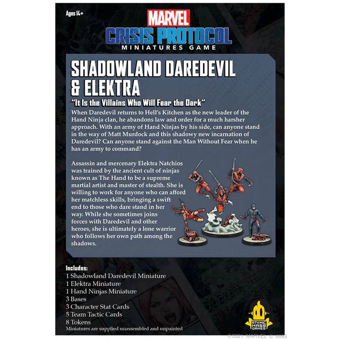 Shadowland Daredevil & Elektra | Marvel: Crisis Protocol | Character Pack