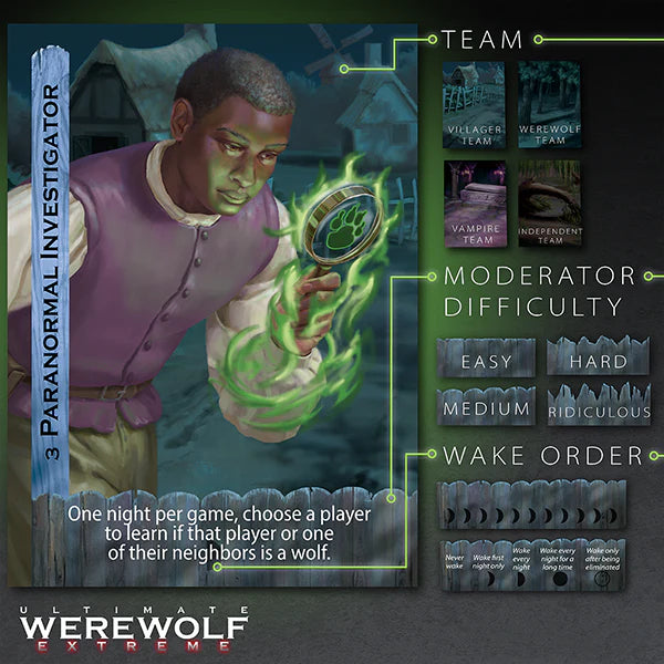 Ultimate Werewolf: Bonus Roles | Board Game Expansion