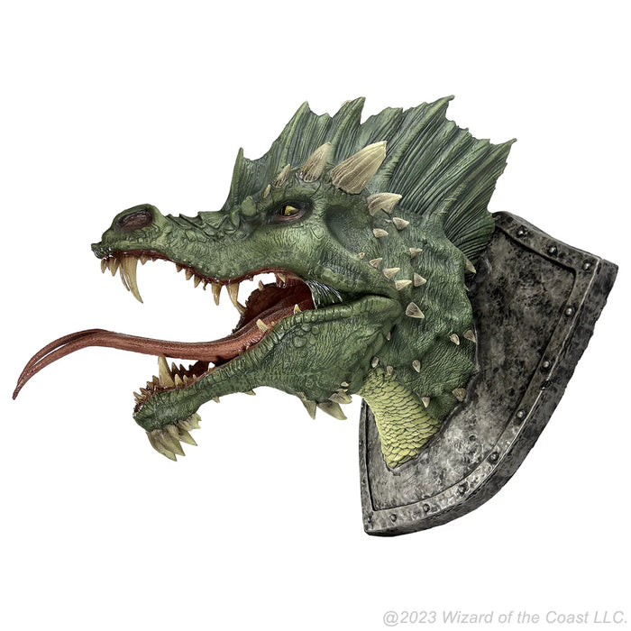 Green Dragon Trophy Plaque | D&D Replicas of the Realms | Foam Replica